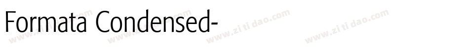 Formata Condensed字体转换